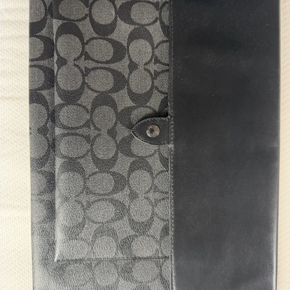 Black Patterned Men's Bag